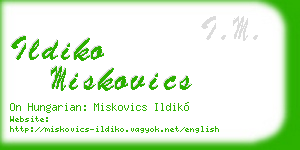 ildiko miskovics business card